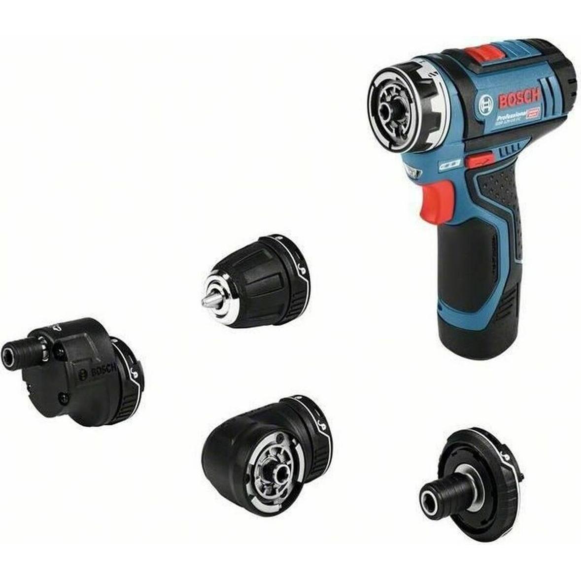 Bosch Professional, Trapano + Avvitatore a batteria, Trapano a batteria GSR 12V-15 FC(2x 2,0 Ah GAL 12V-40 GFA 12-B GFA 12-W GFA 12-E CC)