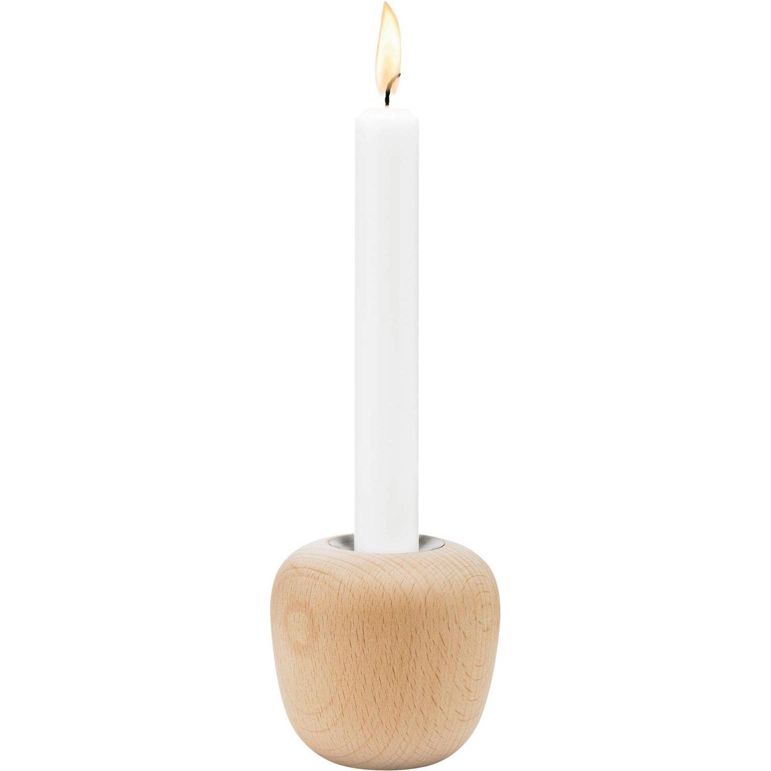 Stelton, Kerzenständer, Ora Wood Kerzenständer (9 x 8 x 9 cm)