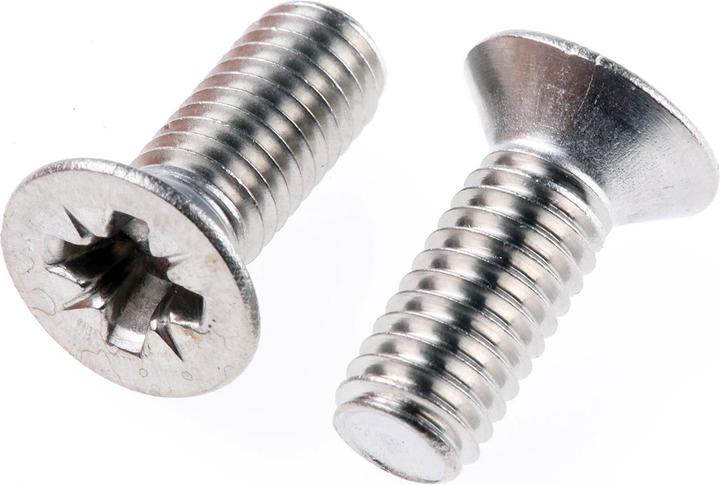 Produktbild RS PRO Schrauben A4 Pozidriv, M6x16mm (1 Schraube pro Stück)