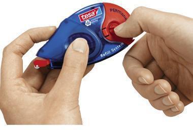 Actual product image tesa Adhesive roller permanent, refillable