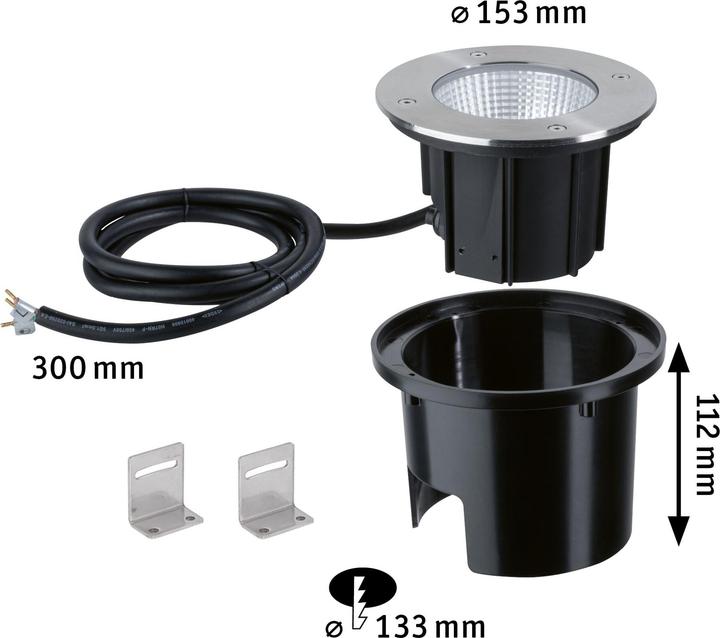 Image du produit Paulmann Encastré de sol Outdoor 230V Durea (850 lm, IP67)