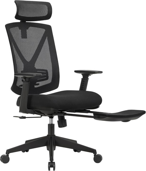 Songmics Bürostuhl, OBN61BKV1 Stoff schwarz