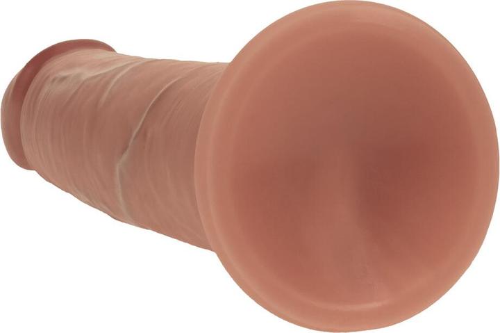 Produktbild RealRock Dual Density Silicone Realistic Sliding Skin Dildo - 6 / 15,5 cm - Tan