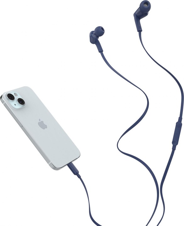 Produktbild Belkin Rockstar In Ear Kopfhörer Kabel, USB-C, blau G3H0002hqBLV2 (keine Geräuschunterdrückung, Kabelgebunden)