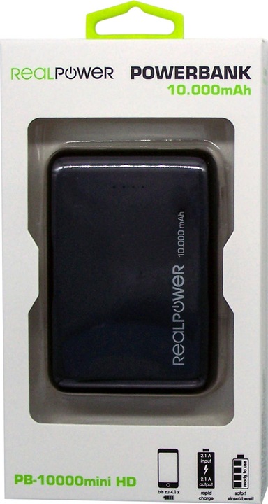 Produktbild RealPower Mobile Bundle Beatmungsgerät + PB-10000 mini HD (1200 mAh)