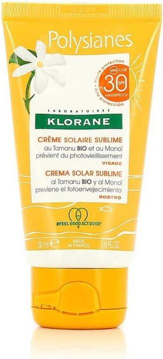 Actual product image Klorane Monoï & Tamanu (Suntan cream, SPF 30, 50 ml)