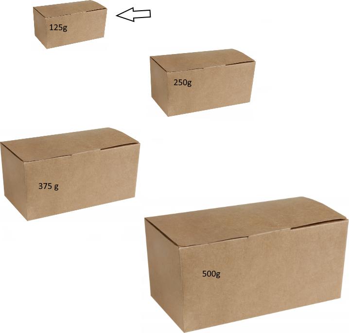 Produktbild Santex Ballotin uni - 125g - Naturel (25x)