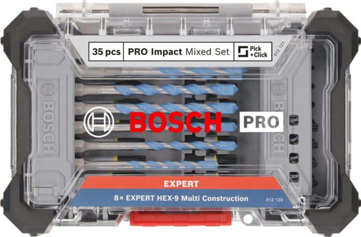 Produktbild Bosch Professional Zubehör PRO Impact Schrauberbits und Multi Construction Bohrer Mixed Set (Kreuz Phillips PH)
