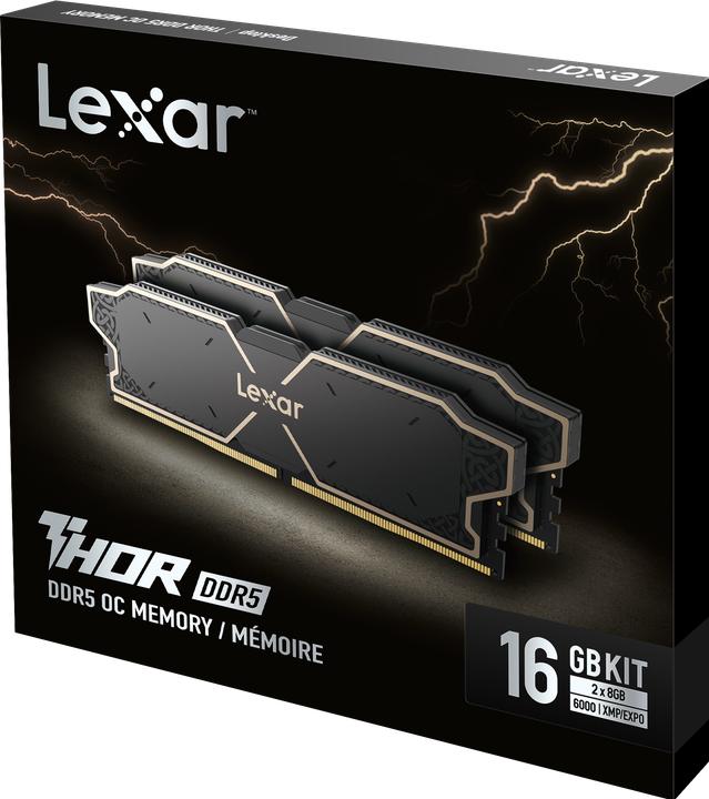Actual product image Lexar DDR5-6000 DIMM 2x8GB THOR Gaming (2 x 8GB, 6000 MHz, DDR5 RAM, DIMM)