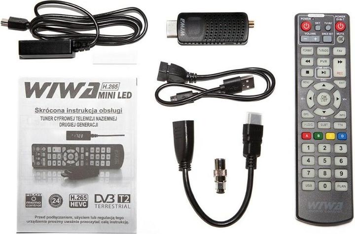 Actual product image Wiwa TUNER DVBTT2 H265 MINI LED (DVB-T, DVB-T2)