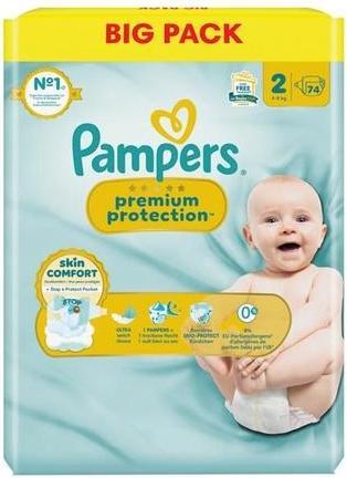 Actual product image Pampers Premium Protection (Size 2, 74 Piece)