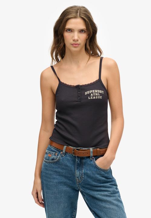 Actual product image Superdry Ath Ess Graphic Button Cami (12XL)