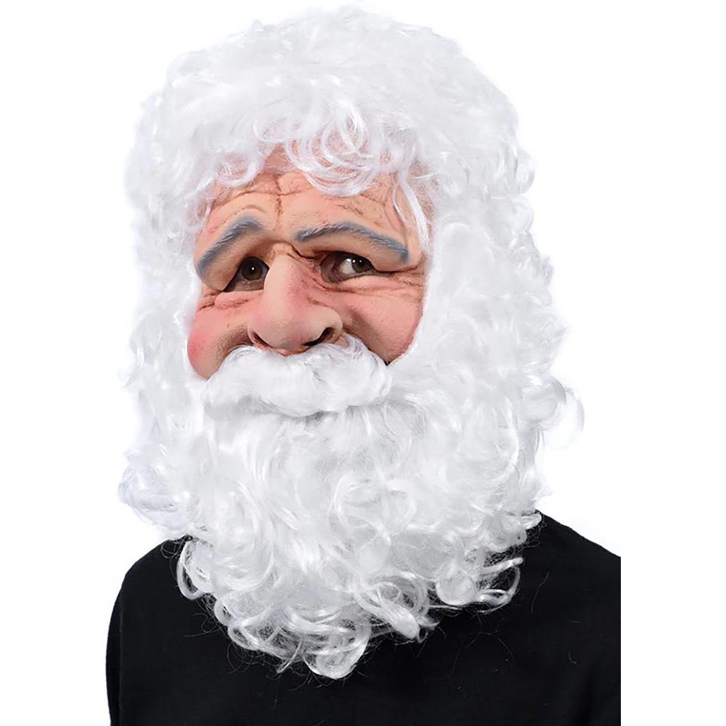 Zagone Studios Weihnachtsmann - Kostüm Maske Fasching Halloween