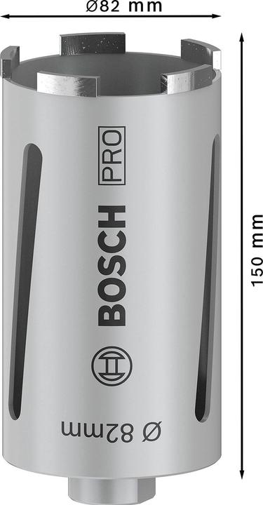 Image du produit Bosch Professional Zubehör PRO Core Cutter dry, 82 x 150 mm, G 1/2 pouce (82 mm)
