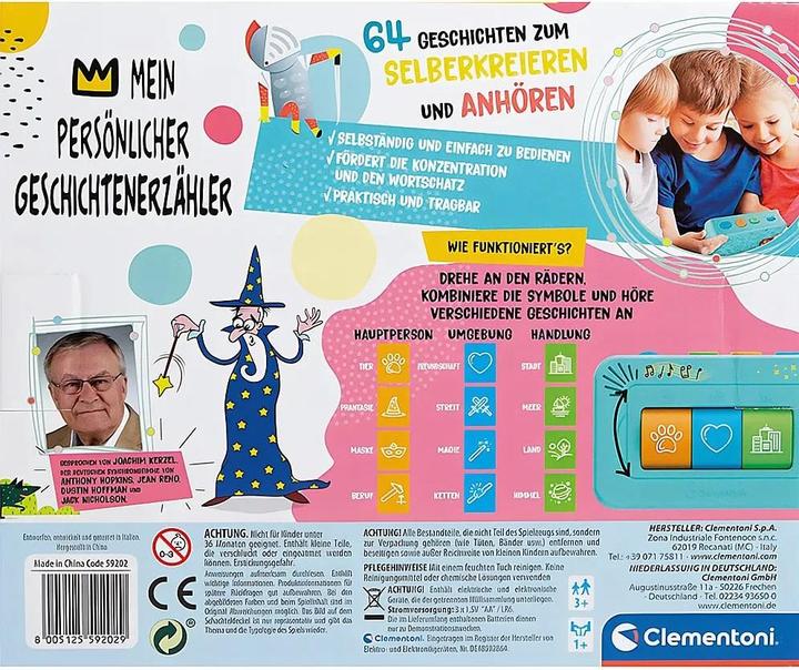 Image du produit Clementoni Mon conteur d'histoires personnel-D (Allemand, 3 - 6 Années)