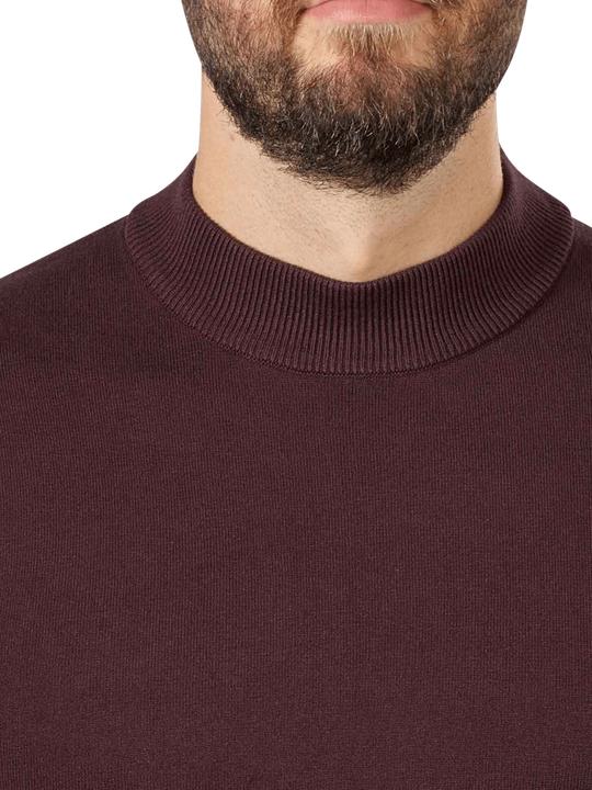 Actual product image Cinque Fine Knit Cigian Pullover Stand Up Collar Dark Red (L)