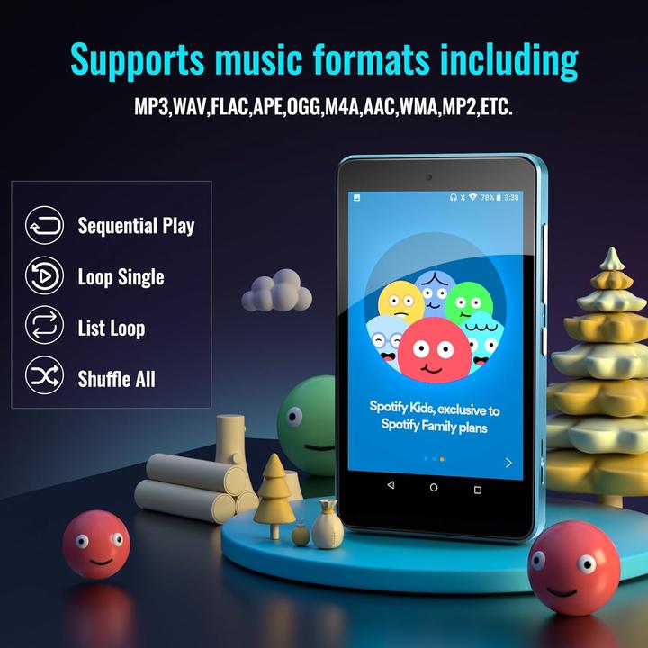 Actual product image Luoran MP3-Player mit Spotify Kids (16 GB)