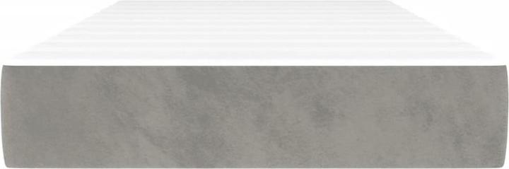 Valeurs nutritives et ingrédients vidaXL Taschenfederkernmatratze Hellgrau Samt (80 x 220 cm, Noyau de printemps)