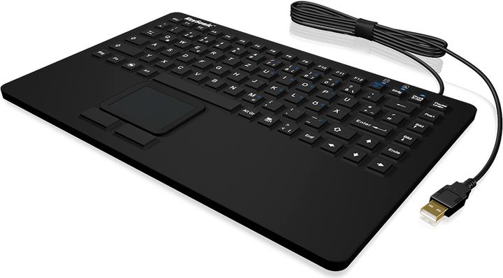 Actual product image KeySonic KSK-5230 IN Silicone keyboard with touchpad waterproof antimicrobial industrial keyboard heat... (US, Cable)