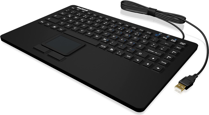 Produktbild KeySonic KSK-5230 IN Silikontastatur mit Touchpad wasserdicht antimikrobisch Industrietastatur hitzebestae... (US, Kabelgebunden)