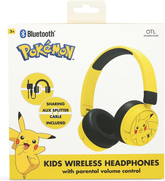 Produktbild OTL Bluetooth Headset w/Perental Control - Pokemon Pikachu Yellow