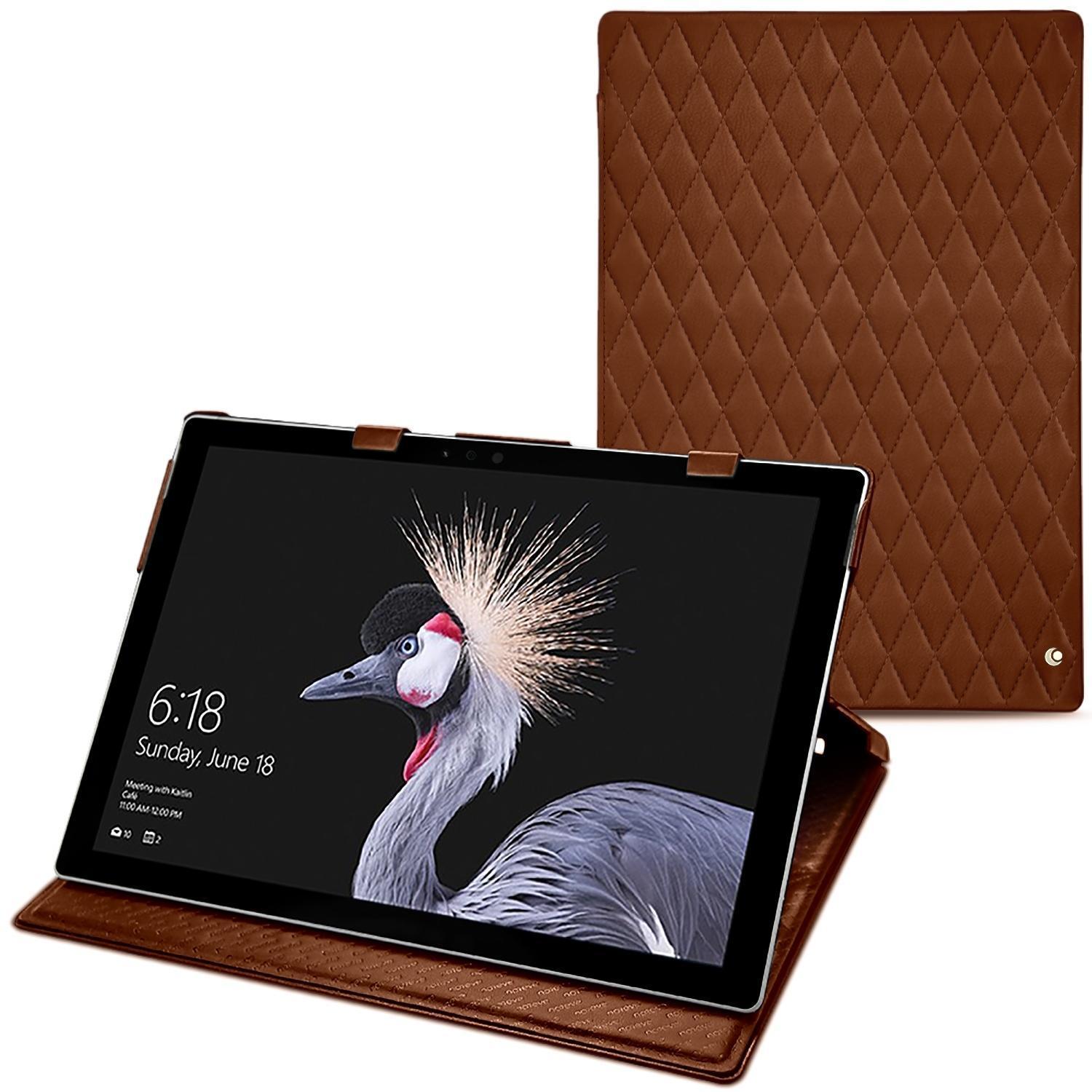 Noreve Lederschutzhülle (12.30", Microsoft), Notebooktasche, Braun