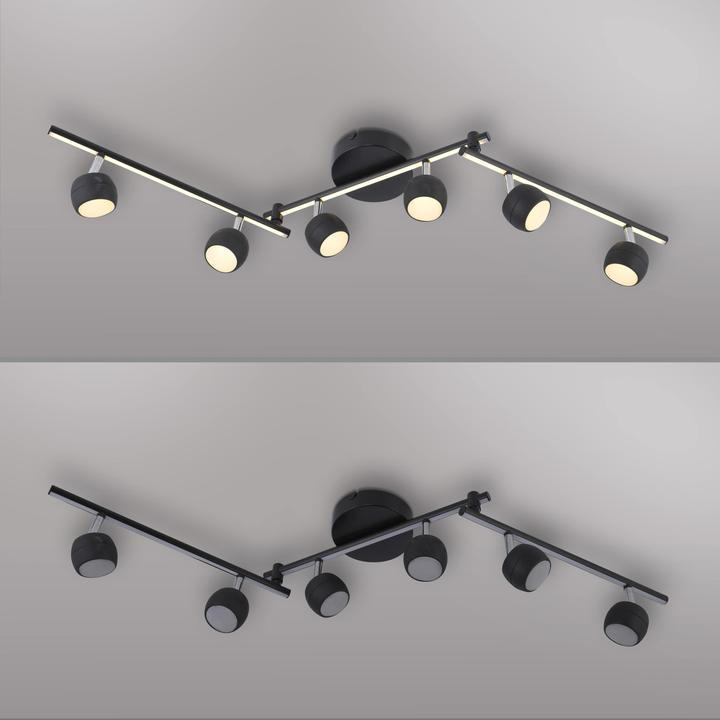 Produktbild Just Light LED-Deckenleuchte 11403-18, 32W, 3000K, 37000lm, ww, IP20, schwarz