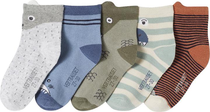 Immagine prodotto Vertbaudet 5er-Pack Jungen Socken mit Tieren (Confezione da 5 pezzi, 35, 38)