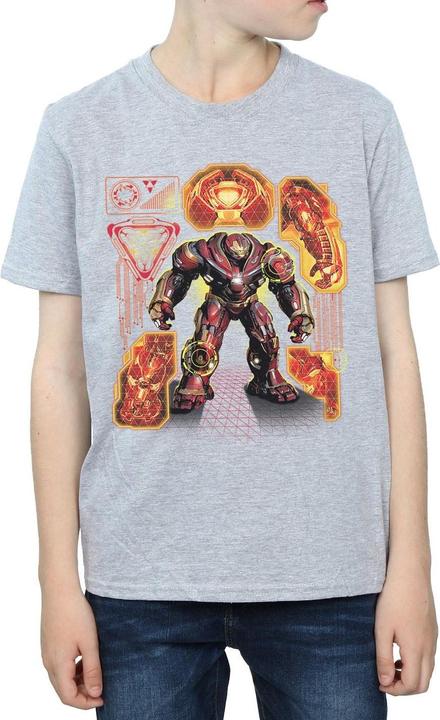 Immagine prodotto Avengers Infinity War Hulkbuster Blueprint Maglietta Ragazzi (128)