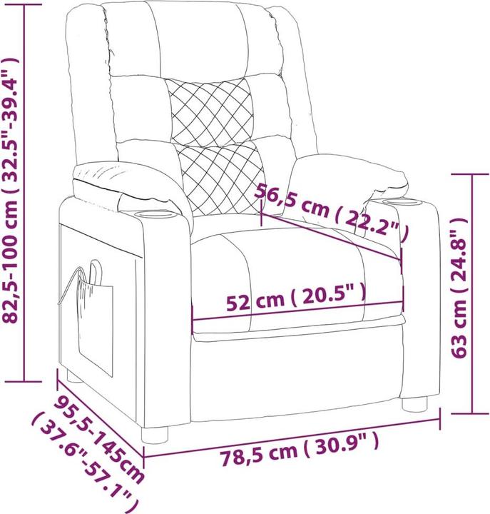 Produktbild vidaXL Relaxsessel elektrisch