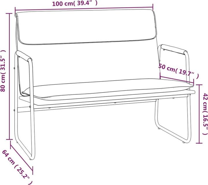 Produktbild vidaXL Sitzbank (64 cm)
