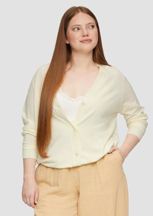 Immagine prodotto S.Oliver Strickjacke Strickjacke aus Viskosemix mit Rippbündchen (44)