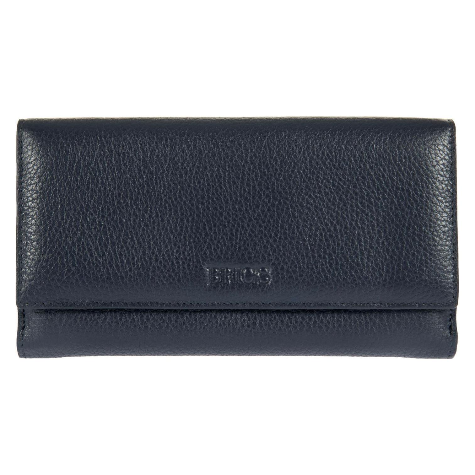 Brics, Damen, Portemonnaie, Marmolada Geldbörse Rfid Leder 18 Cm, Blau