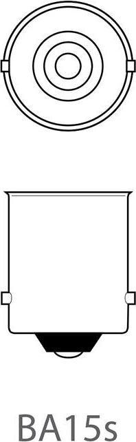 Image du produit ProPlus Ampoule auto 12V 21W BA15s orange 2 pièces sous blister