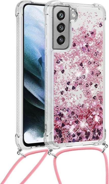 Produktbild Cover-Discount Galaxy S21 FE - Hülle mit Umhängeband rosa