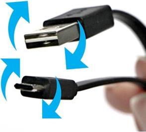 Actual product image Neutral USB cable USB-A - microUSB 1 m Black (1 m, USB 2.0)