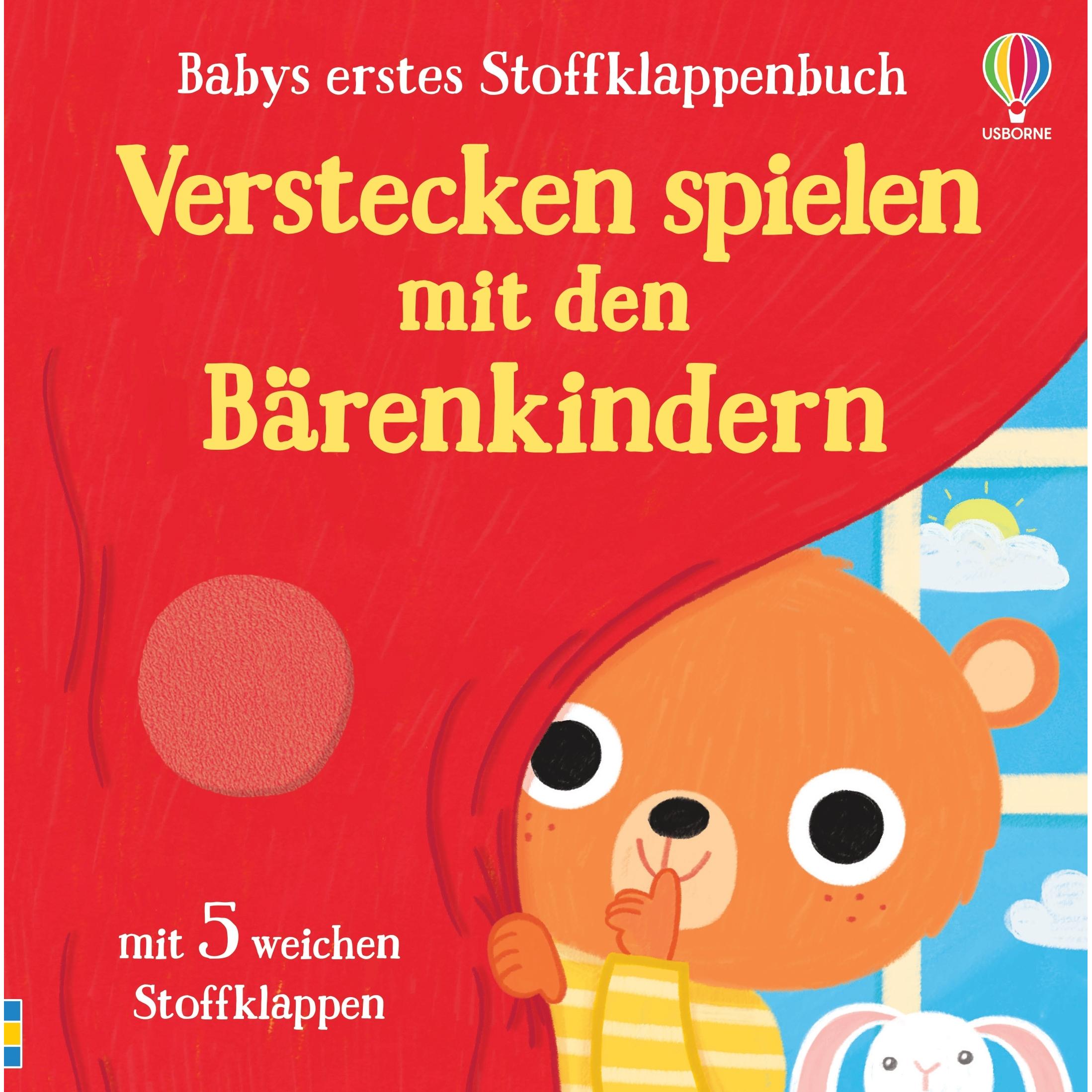 Usborne Publishing, Babybücher, Babys erstes Stoffklappenbuch: Verstecken spielen mit den Bärenkindern (Deutsch)