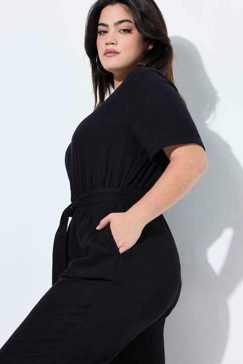 Produktbild Angel of Style Jumpsuit, oversized, Musselin, gerades Bein (46)
