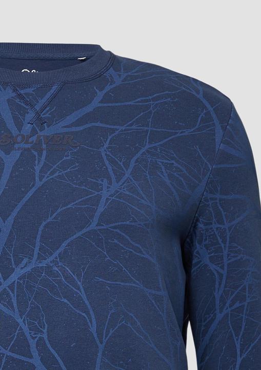 Produktbild s.Oliver Sweatshirt Leichtes Sweatshirt mit All-over-Print (3XL)