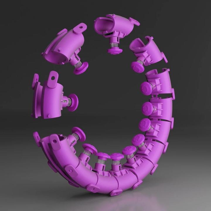 Image du produit HMS Hula Hop plus taille avec onglets et poids HHW12 violet (51 cm, 1375 g)