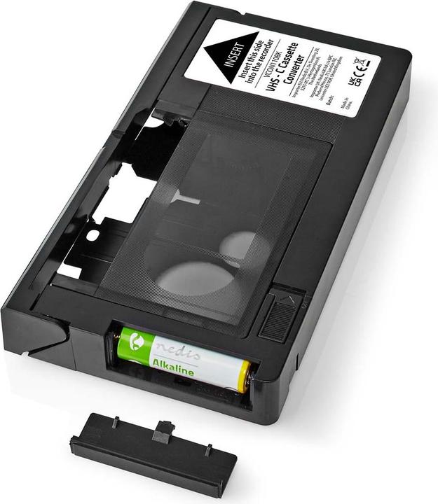 Image du produit Nedis Convertisseur VHS : VHS-C en VHS Plug and Play Noir