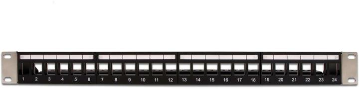 Produktbild Delock 19" Keystone Patchpanel 24 Port mit Entlastungsschiene