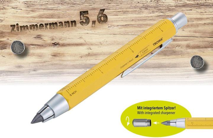 Immagine prodotto Troika Zimmermannsbleistift ZIMMERMANN 5,6 (5.60 mm, HB, 1 x)