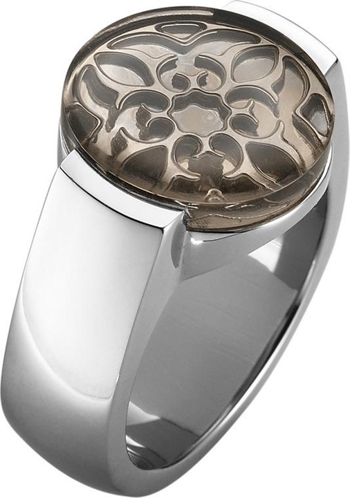 Immagine prodotto Xen Anello ornamentale con quarzo fumè cabochon (51)