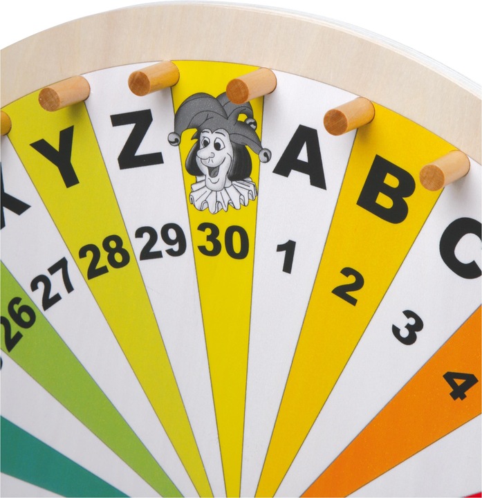 Actual product image small foot Wheel of Fortune (German)