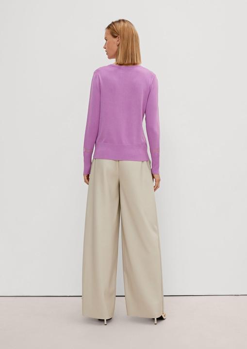 Actual product image Comma Strickpullover Pulli mit semitransparenter Blende (44)