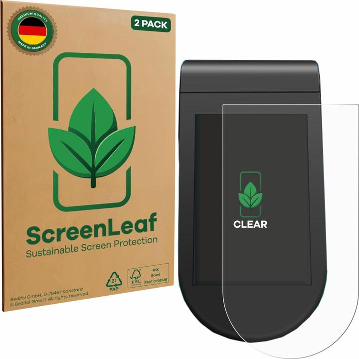 Actual product image ScreenLeaf Screen Protector sustainable Screen Protection, clear, anti-scratch