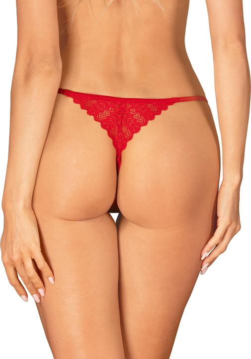 Produktbild Obsessive Ingridia Ouvert String Rot (XXL)