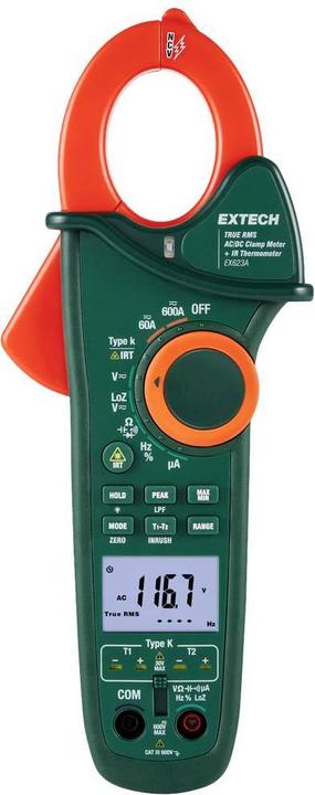 Extech EX623A Stromzange digital IR-Thermometer CAT III 600V Anzeige (Counts): 6000 (CAT III 600V)