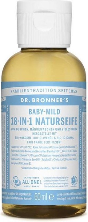 Produktbild Dr. Bronner's 18-in-1 Baby Mild (Flüssigseife, 240 ml)